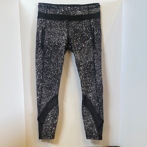 Lululemon Athletica Black and White Patterned Leggings